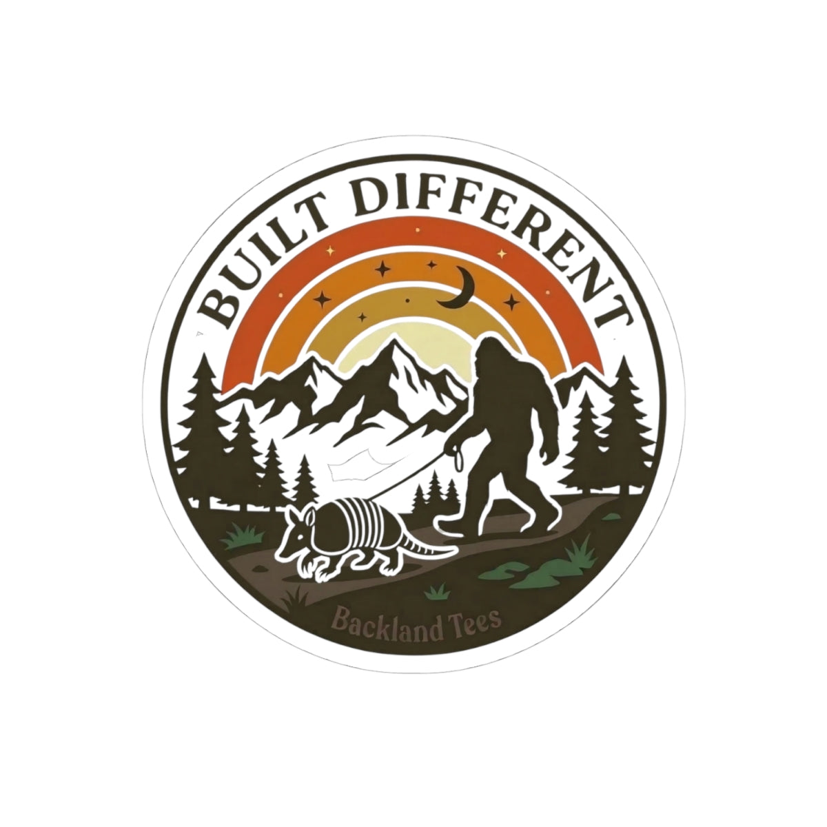 Built Different 3 — Hiking Kiss-Cut Vinyl Decal