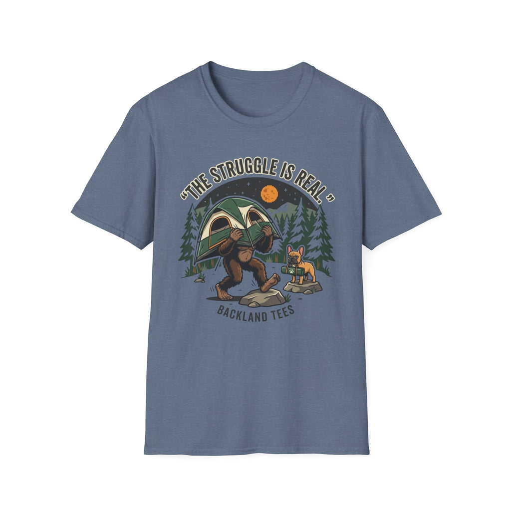 Tent Struggle - Frenchie - Doodle T-Shirt