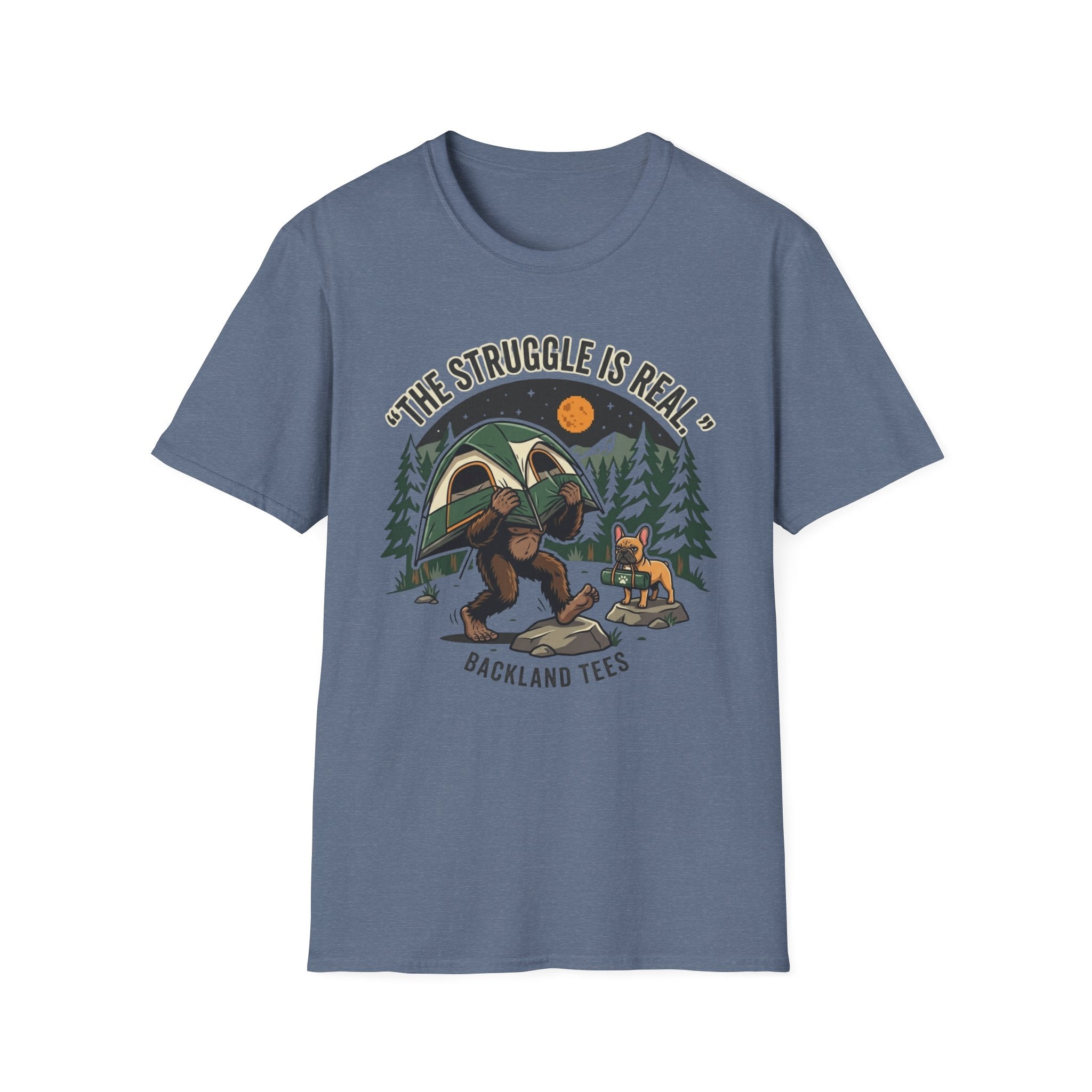 Tent Struggle - Frenchie - Doodle T-Shirt