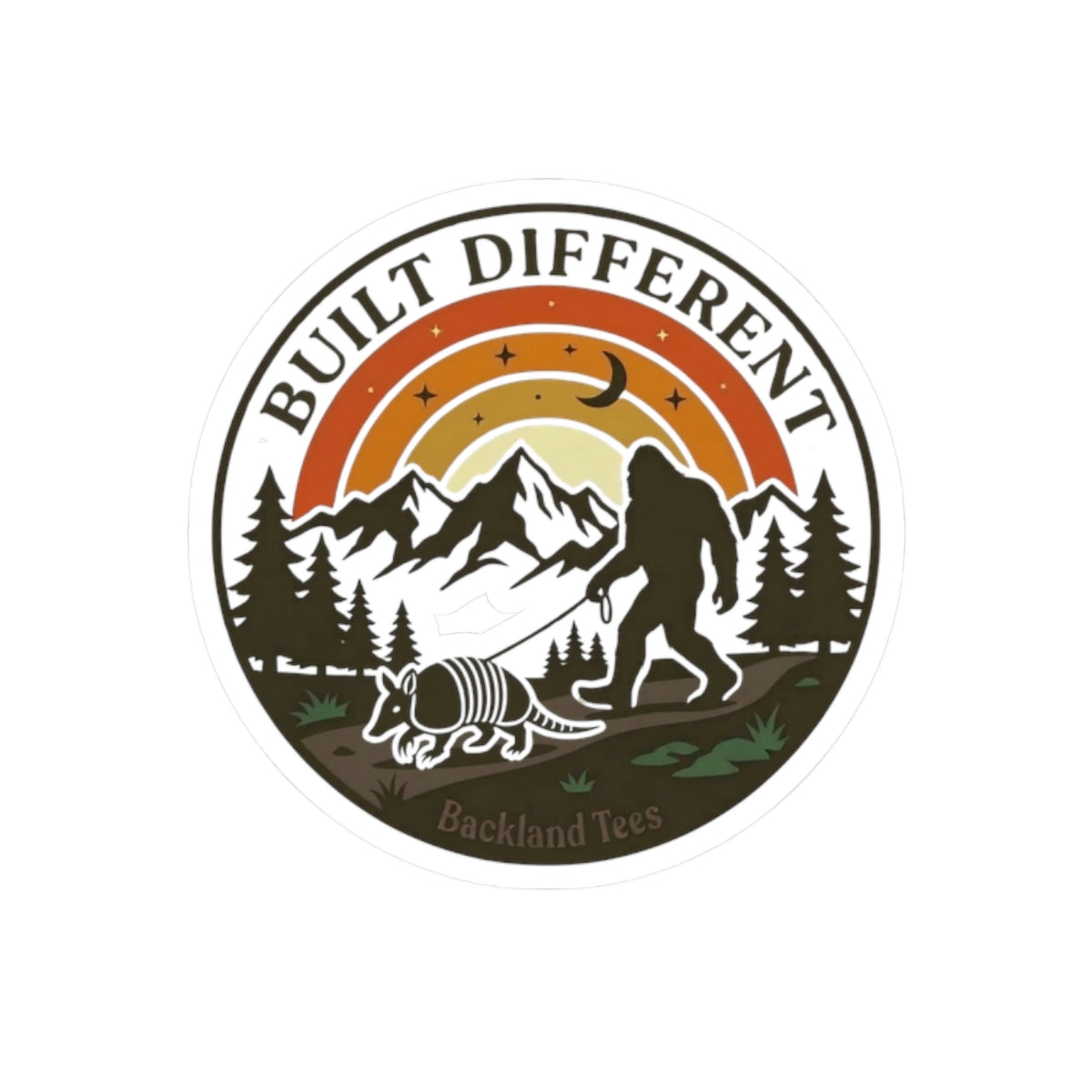 Built Different 3 — Hiking Kiss-Cut Vinyl Decal