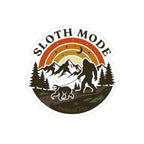 Sloth Mode BRN 3 — Hiking Rescue Dog Kiss-Cut Vinyl Decal