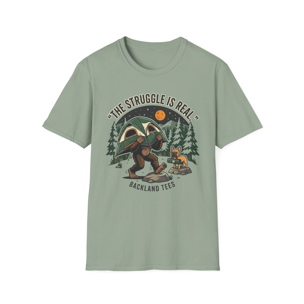 Tent Struggle - Frenchie - Doodle T-Shirt