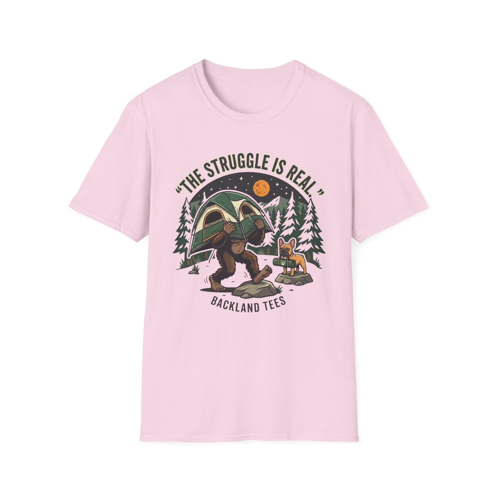 Tent Struggle - Frenchie - Doodle T-Shirt