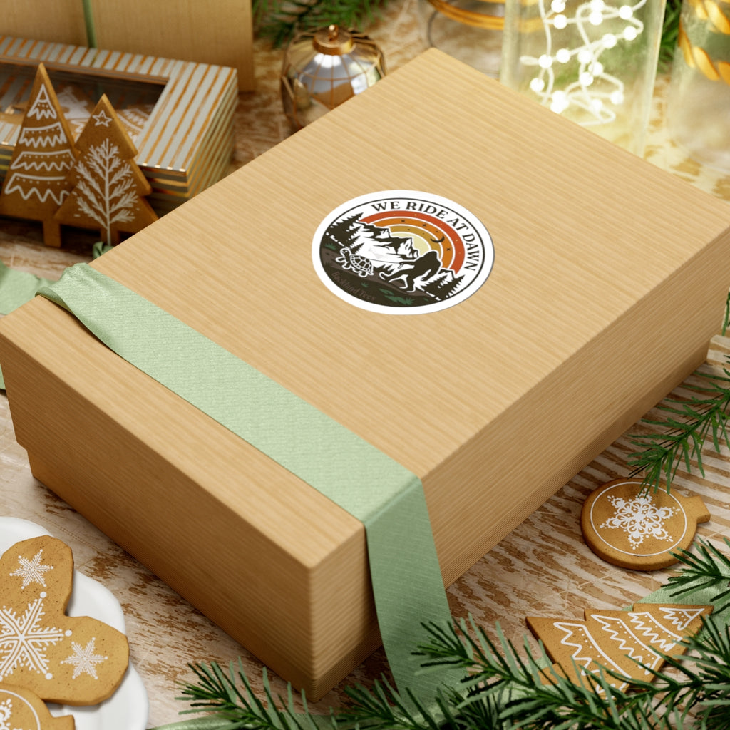 Ride at Dawn 3 — Hiking  Kiss-Cut Vinyl Decal